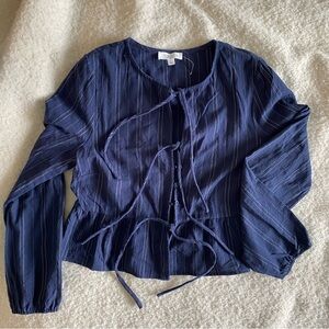 Navy Blue Women's Top